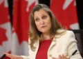 Former Canadian Finance Minister Chrystia Freeland Announces Housing and Immigration Linkage Policy
