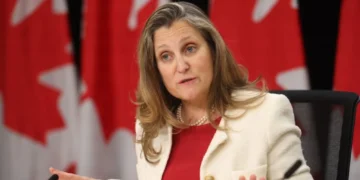 Former Canadian Finance Minister Chrystia Freeland Announces Housing and Immigration Linkage Policy