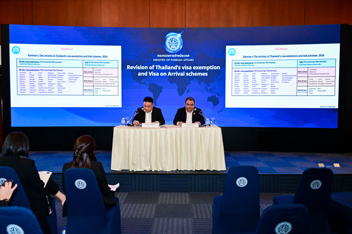 Thailand Cabinet Approves Revisions to Visa Exemption and Visa on Arrival Policy: 60-Day Visa-Free Entry to Be Cancelled