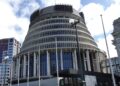 The Beehive, New Zealand's Executive Wing of Parliament, in Wellington