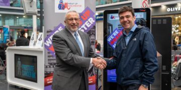 UK Prime Minister Andy Burnham at a public event