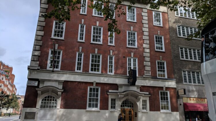 A period apartment building on Horseferry Road, Westminster, London SW1