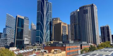 Sydney central business district skyline