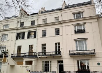 Georgian terrace houses on Chester Square, Belgravia, London