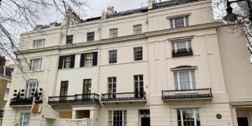 Georgian terrace houses on Chester Square, Belgravia, London
