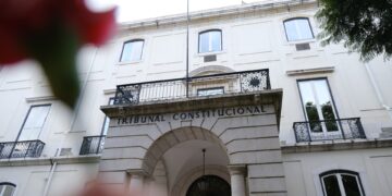 Entrance of Portugal's Constitutional Court (Tribunal Constitucional), Lisbon