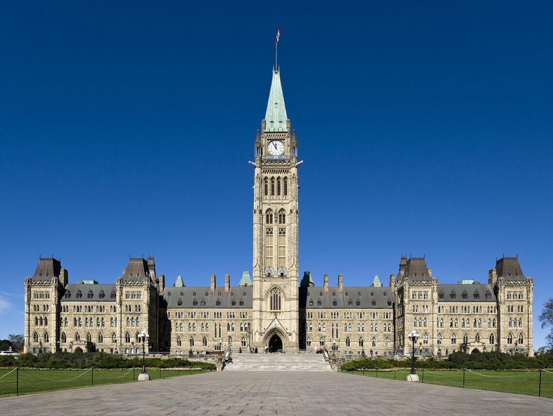 Centre Block on Parliament Hill in Ottawa, Canada