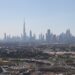 Dubai skyline in the United Arab Emirates