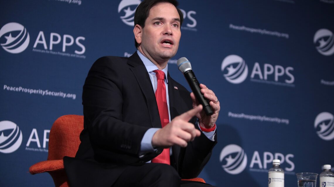Marco Rubio speaking at a public event