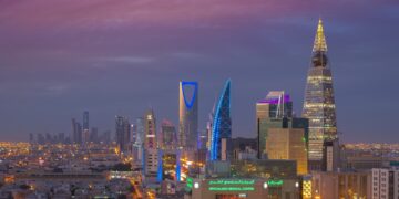 Riyadh Skyline is growing. Dated February 2018