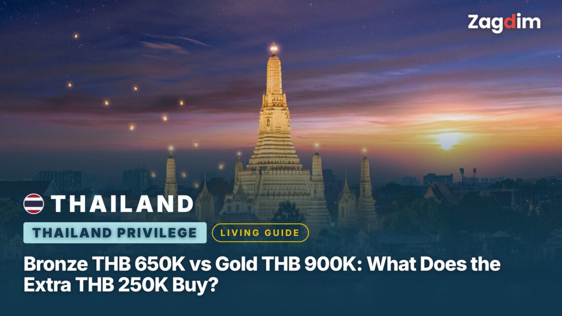 Bronze THB 650K vs Gold THB 900K: What Does the Extra THB 250K Buy?