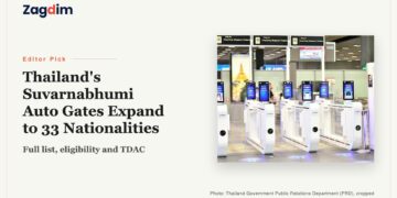 Automated immigration gates at Suvarnabhumi Airport