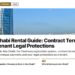 Landmark — Burj Al Arab hotel seen from the beach, illustrating Abu Dhabi Rental Guide: Contract Terms and Tenant Legal Protections