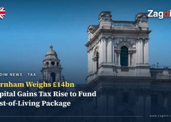 HM Treasury building on Whitehall, London