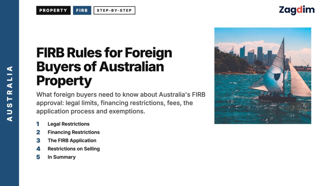 Harbour — Sailboats racing on Sydney Harbour with skyline, illustrating FIRB Rules for Foreign Buyers of Australian Property