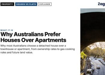 Street — Historic sandstone tunnel with road and parked cars, illustrating Why Australians Prefer Houses Over Apartments
