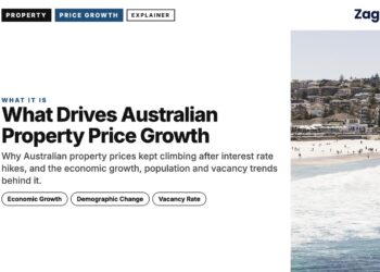 Beach — Sydney beach with waves and distant headland, illustrating What Drives Australian Property Price Growth