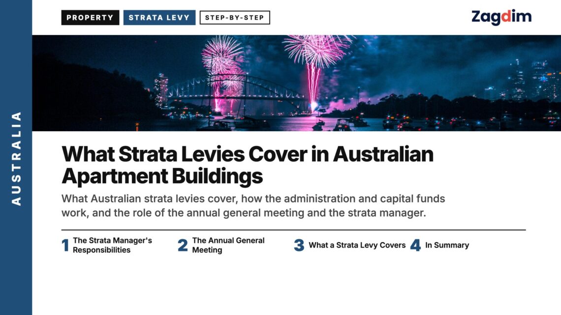 Festival — Fireworks over Sydney Harbour at night, illustrating What Strata Levies Cover in Australian Apartment Buildings