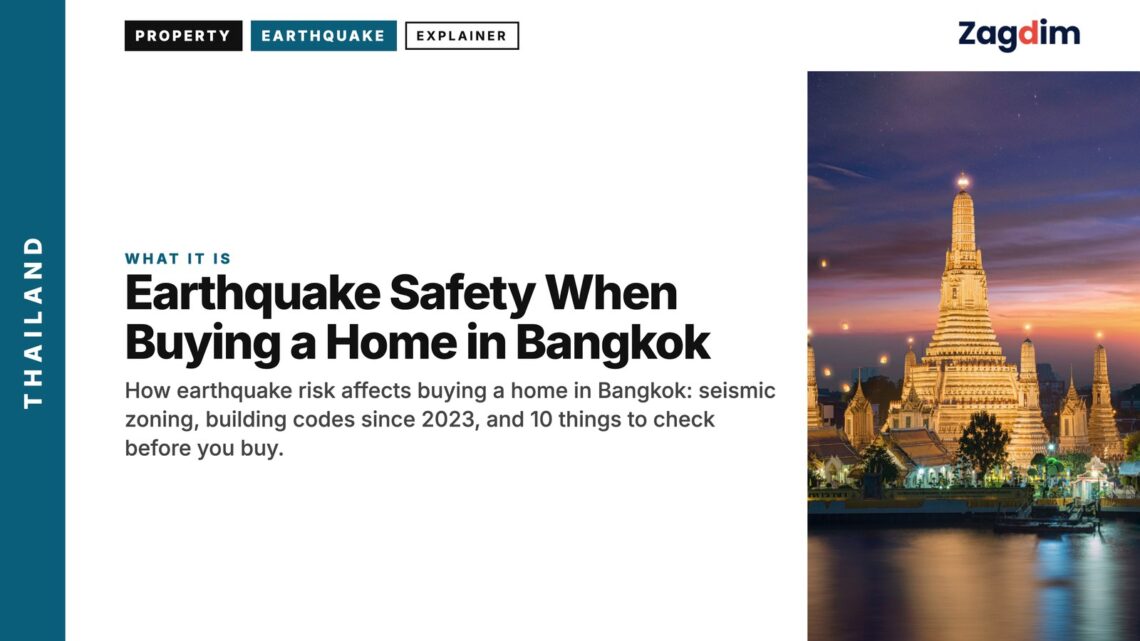 Landmark — Wat Arun dusk, illustrating Earthquake Safety When Buying a Home in Bangkok