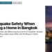 Landmark — Wat Arun dusk, illustrating Earthquake Safety When Buying a Home in Bangkok