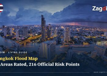 Bangkok Flood Map 2026: 12 Expat Areas Rated by Flood Risk, 216 Official Risk Points and What to Check Before You Rent or Buy