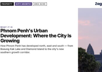 Landmark — Angkor Wat towers silhouette at sunrise, illustrating Phnom Penh's Urban Development: Where the City Is Growing