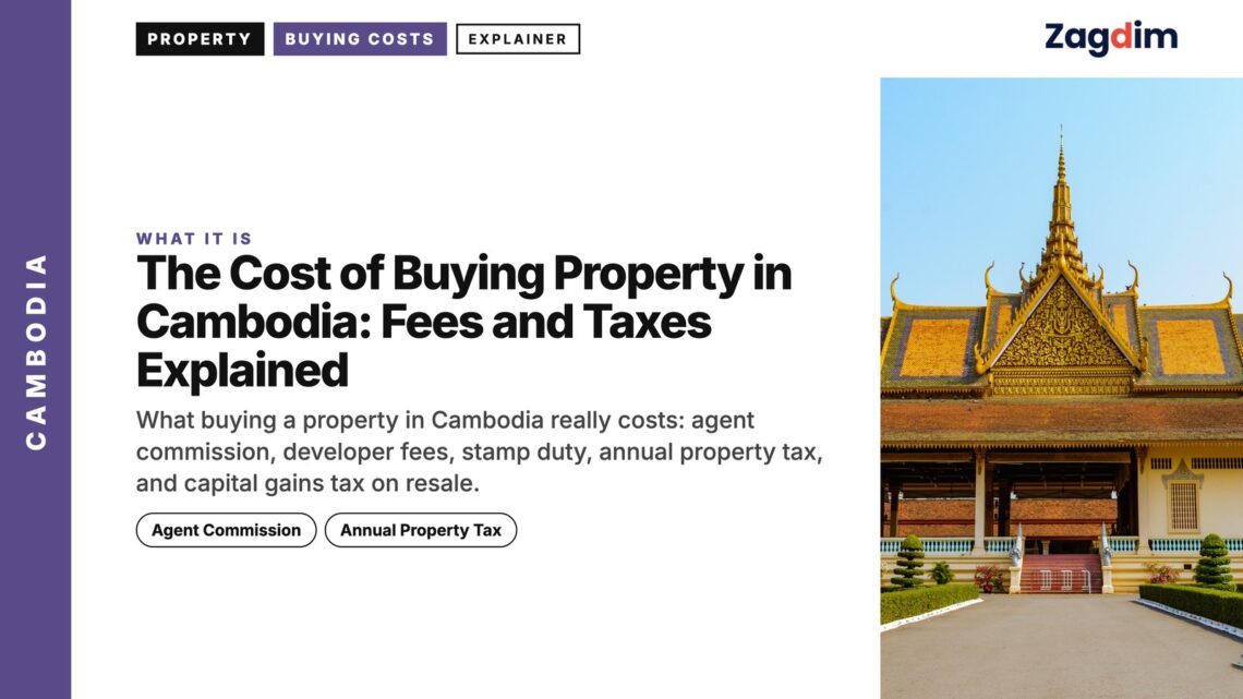 Landmark — Royal Palace throne hall Phnom Penh facade, illustrating The Cost of Buying Property in Cambodia: Fees and Taxes Explained