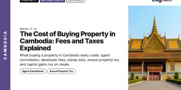 Landmark — Royal Palace throne hall Phnom Penh facade, illustrating The Cost of Buying Property in Cambodia: Fees and Taxes Explained