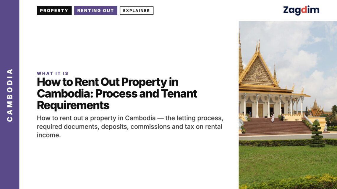 Landmark — Royal Palace throne hall Phnom Penh, illustrating How to Rent Out Property in Cambodia: Process and Tenant Requirements