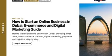 Architecture — Arched terrace overlooking waterfront at sunset, illustrating How to Start an Online Business in Dubai: E-commerce and Digital Marketing Guide