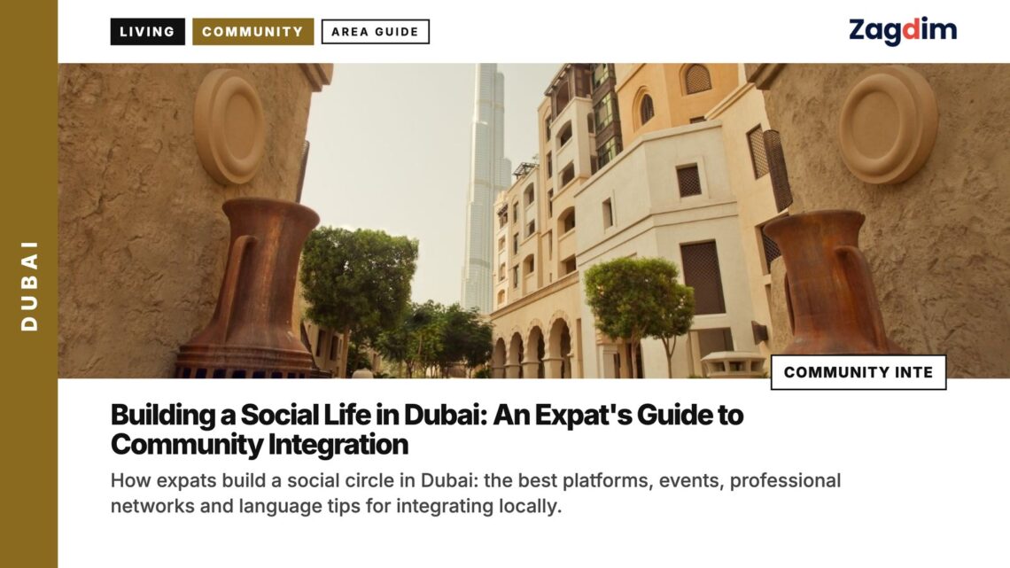 Architecture — Burj Khalifa framed by traditional Arabian archway, illustrating Building a Social Life in Dubai: An Expat's Guide to Community Integration