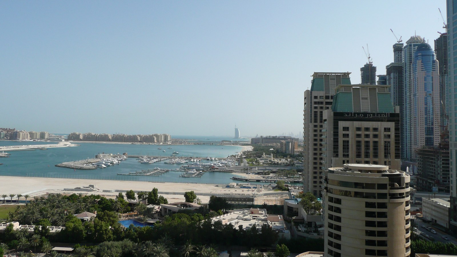 The residential skyline at Dubai Marina