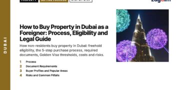 Festival — Burj Khalifa at night with illuminated light art spheres, illustrating How to Buy Property in Dubai as a Foreigner: Process, Eligibility and Legal Guide