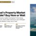 Aerial — Angled aerial view of Palm Jumeirah with city skyline, illustrating Is Dubai's Property Market a Bubble? Buy Now or Wait