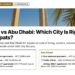 Landmark — Dubai Frame framed by palm tree fronds, illustrating Dubai vs Abu Dhabi: Which City Is Right for Expats?