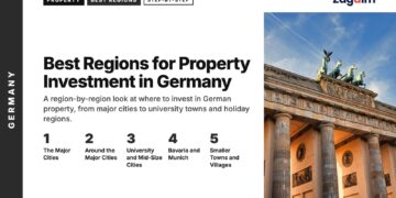 Landmark — Brandenburg Gate quadriga close-up at golden hour Berlin, illustrating Best Regions for Property Investment in Germany