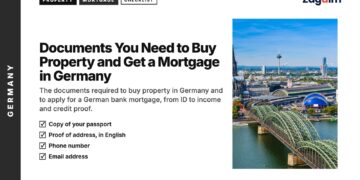 Skyline — Cologne skyline with cathedral spires and Hohenzollern Bridge, illustrating Documents You Need to Buy Property and Get a Mortgage in Germany