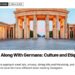 Landmark — Brandenburg Gate illuminated at dusk empty square Berlin, illustrating Getting Along With Germans: Culture and Etiquette Tips