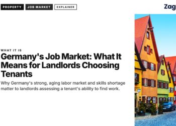 Architecture — Row of colorful gabled half-timbered houses on cobblestone street, illustrating Germany's Job Market: What It Means for Landlords Choosing Tenants