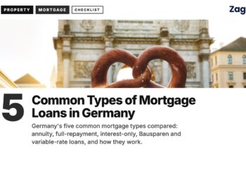 Food — Hand holding a pretzel in front of Siegestor arch Munich, illustrating 5 Common Types of Mortgage Loans in Germany