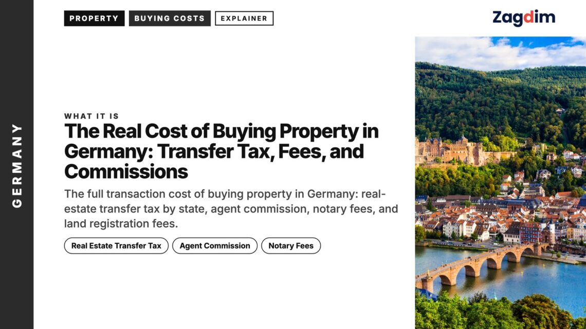 Landmark — Heidelberg Castle and old town above the Neckar river with bridge, illustrating The Real Cost of Buying Property in Germany: Transfer Tax, Fees, and Commissions