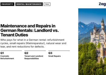 Landmark — Neuschwanstein Castle among forested hills and mountains, illustrating Maintenance and Repairs in German Rentals: Landlord vs. Tenant Duties