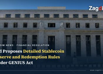 The Eccles Building, headquarters of the U.S. Federal Reserve Board in Washington, DC, which released the draft stablecoin reserve and redemption rules