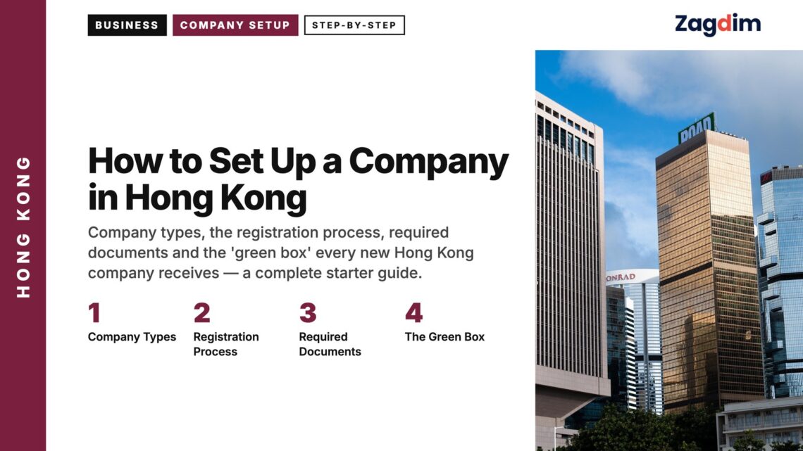 Architecture — modern office towers including HSBC building in Central, illustrating How to Set Up a Company in Hong Kong