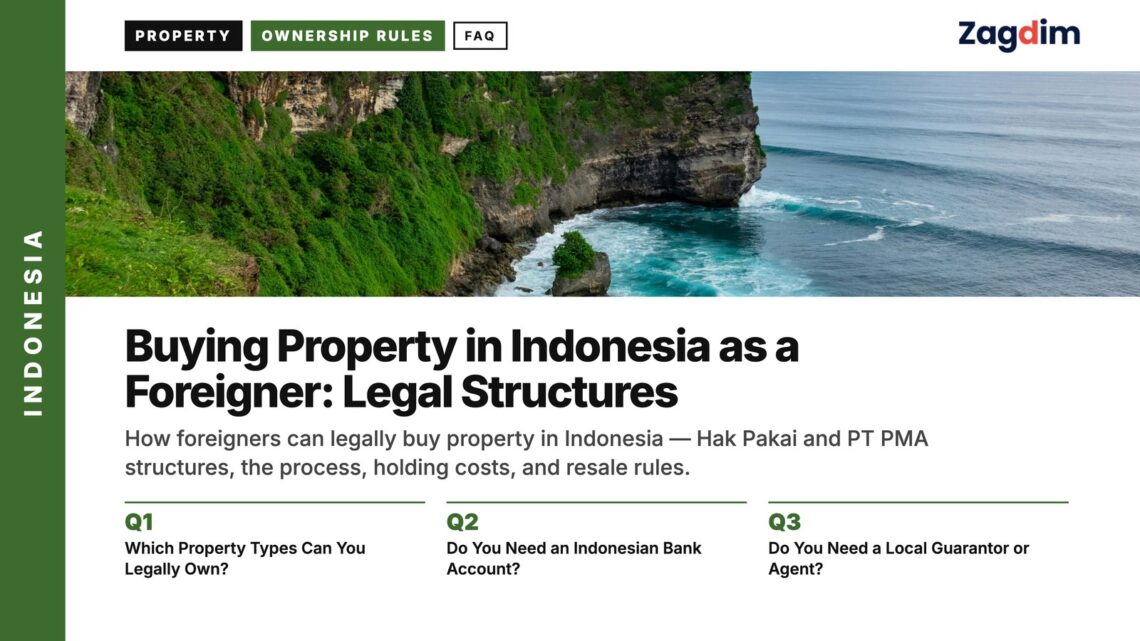 Landmark — Uluwatu clifftop coastline above ocean waves, illustrating Buying Property in Indonesia as a Foreigner: Legal Structures