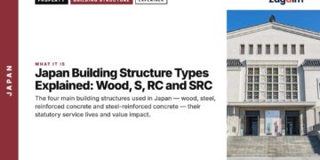 Architecture — Osaka Municipal Museum of Art building facade, illustrating Japan Building Structure Types Explained: Wood, S, RC and SRC