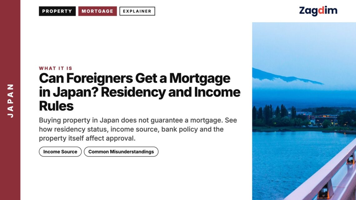 Mountain — Mount Fuji across lake at dawn, illustrating Can Foreigners Get a Mortgage in Japan? Residency and Income Rules
