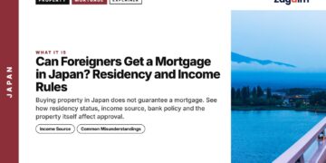 Mountain — Mount Fuji across lake at dawn, illustrating Can Foreigners Get a Mortgage in Japan? Residency and Income Rules