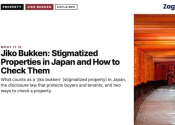 Temple — Fushimi Inari torii gate tunnel with person in kimono, illustrating Jiko Bukken: Stigmatized Properties in Japan and How to Check Them