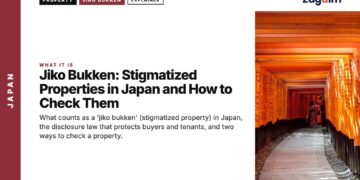 Temple — Fushimi Inari torii gate tunnel with person in kimono, illustrating Jiko Bukken: Stigmatized Properties in Japan and How to Check Them
